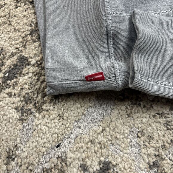Supreme Box Logo Hoodie Gray Men's Large Heather Gray Long Sleeve Pullover - Picture 5 of 10